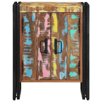 Shoe Cabinet Multicolour 56 x 35 x 70 cm Solid Reclaim wood