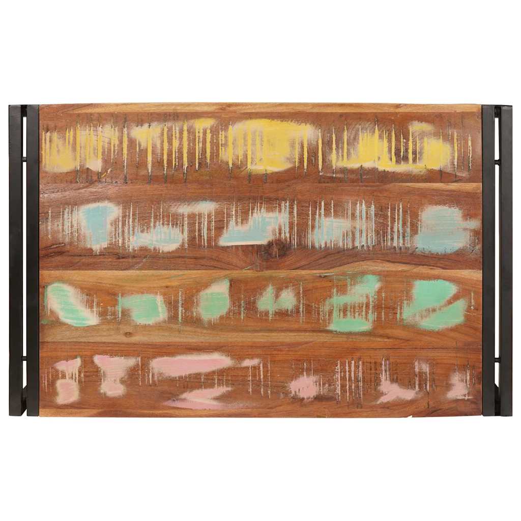 Bathroom Shelf Multicolour 80 x 50 x 23 cm Solid Reclaimed Wood