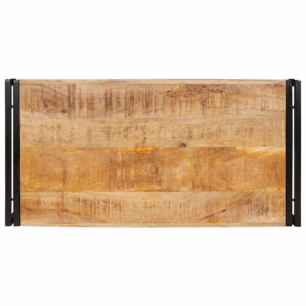Bathroom Shelf Brown 100 x 50 x 23 cm Soild Rough Mango Wood