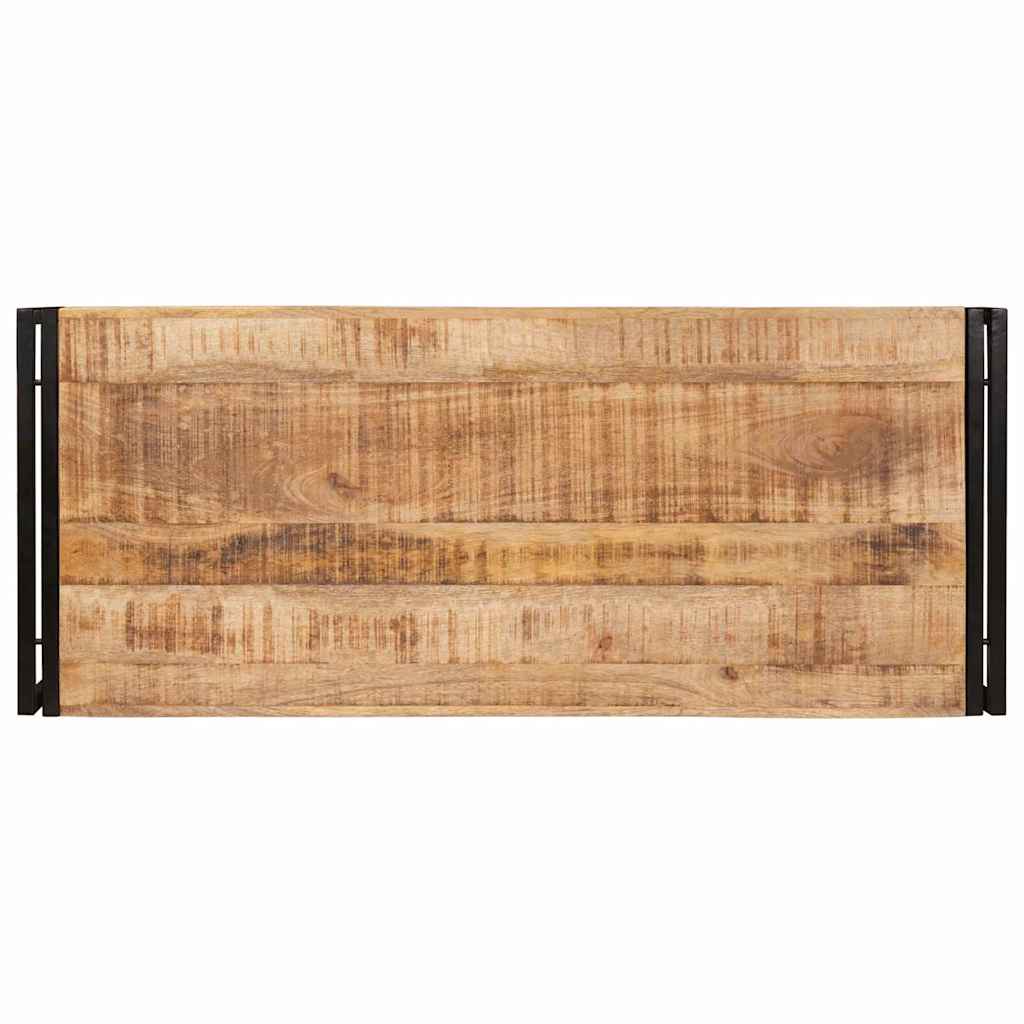 Bathroom Shelf Brown 120 x 50 x 23 cm Soild Rough Mango Wood