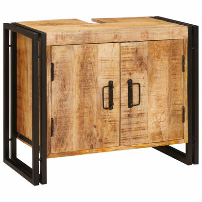 Sink cabinet with Shelf Brown 71 x 33 x 58 cm Solid Mango Wood