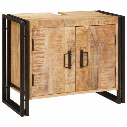 Sink cabinet with Shelf Brown 71 x 33 x 58 cm Solid Mango Wood