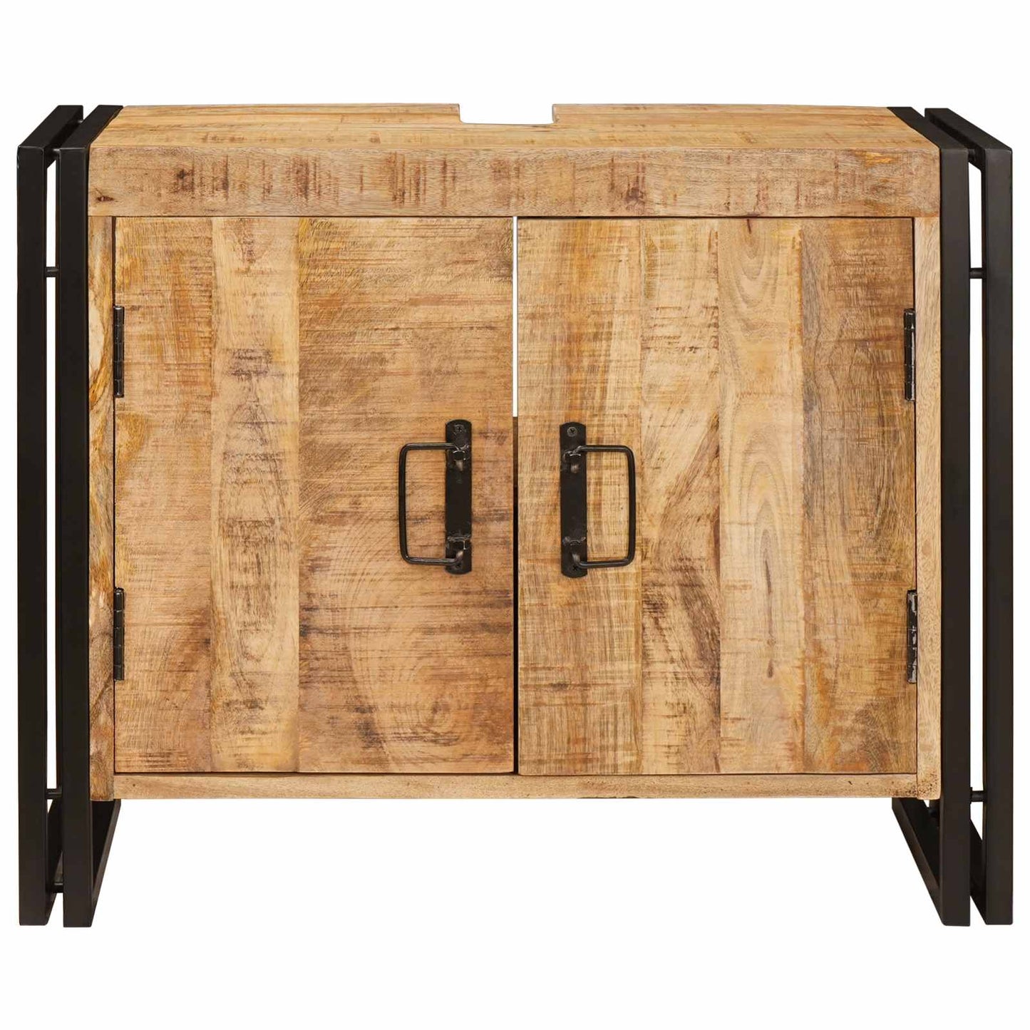 Sink cabinet with Shelf Brown 71 x 33 x 58 cm Solid Mango Wood