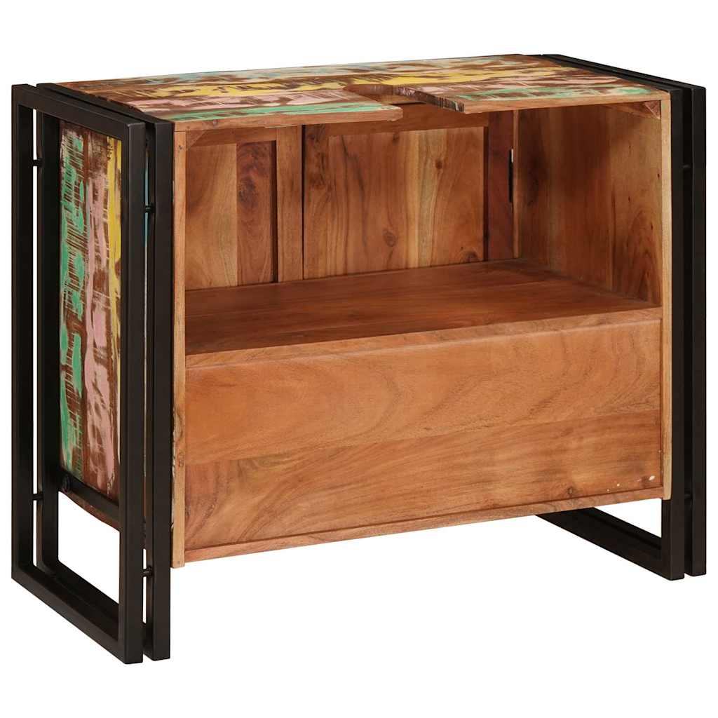 Sink cabinet Multicolour 71 x 33 x 58 cm Solid Reclaim Wood