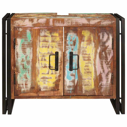 Sink cabinet Multicolour 71 x 33 x 58 cm Solid Reclaim Wood