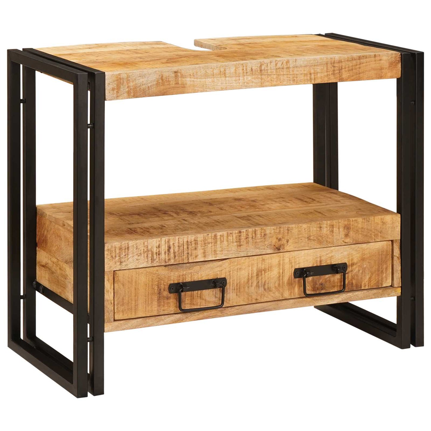 Vanity Cabinet Brown 71 x 33 x 58 cm Solid Mango Wood