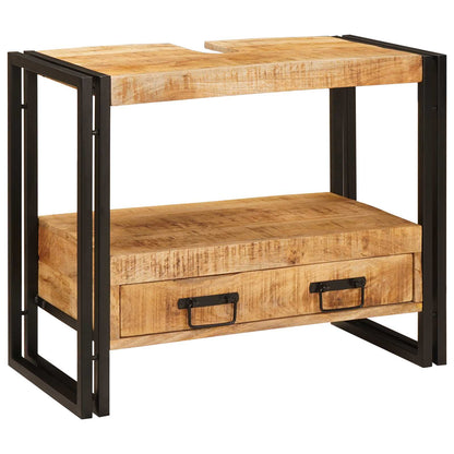 Vanity Cabinet Brown 71 x 33 x 58 cm Solid Mango Wood
