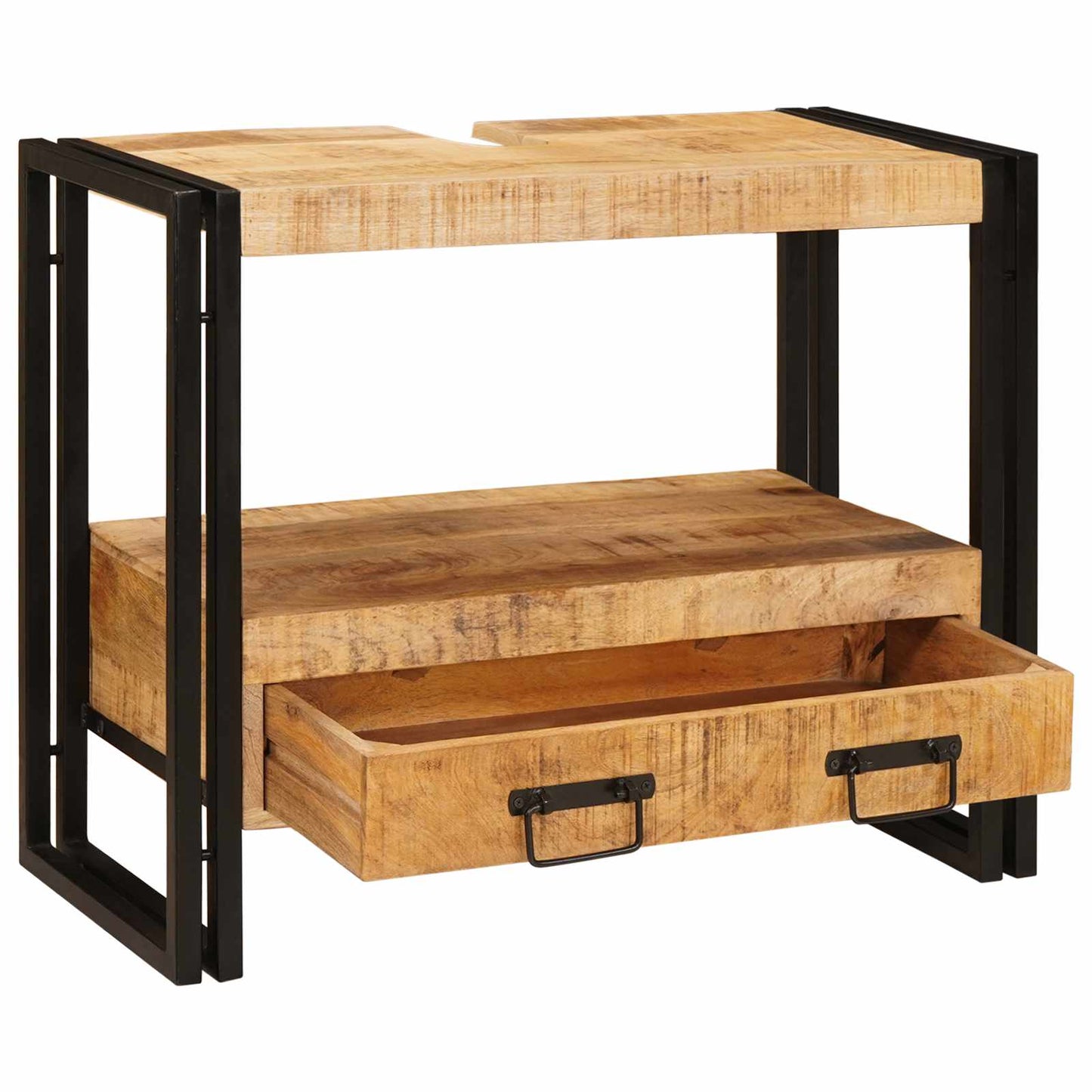 Vanity Cabinet Brown 71 x 33 x 58 cm Solid Mango Wood