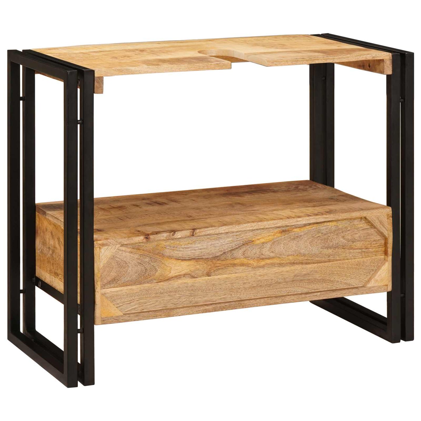 Vanity Cabinet Brown 71 x 33 x 58 cm Solid Mango Wood