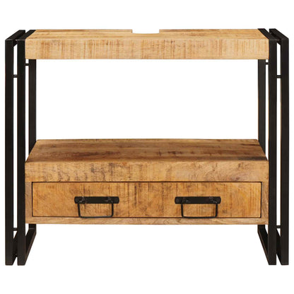 Vanity Cabinet Brown 71 x 33 x 58 cm Solid Mango Wood