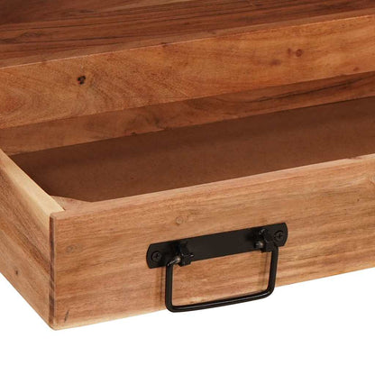 Vanity Cabinet Brown 71 x 33 x 58 cm Solid Acacia Wood