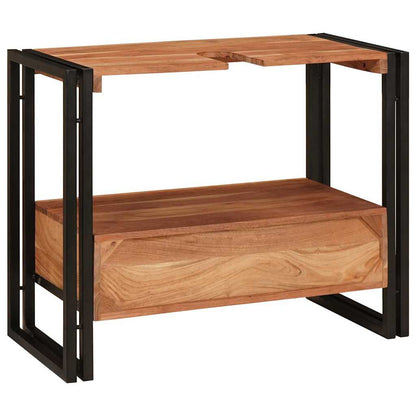 Vanity Cabinet Brown 71 x 33 x 58 cm Solid Acacia Wood