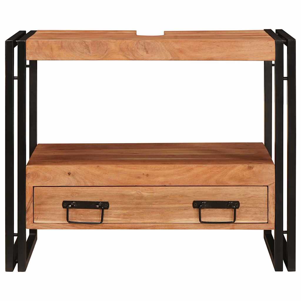 Vanity Cabinet Brown 71 x 33 x 58 cm Solid Acacia Wood