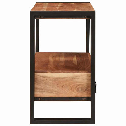 Vanity Cabinet Brown 71 x 33 x 58 cm Solid Acacia Wood
