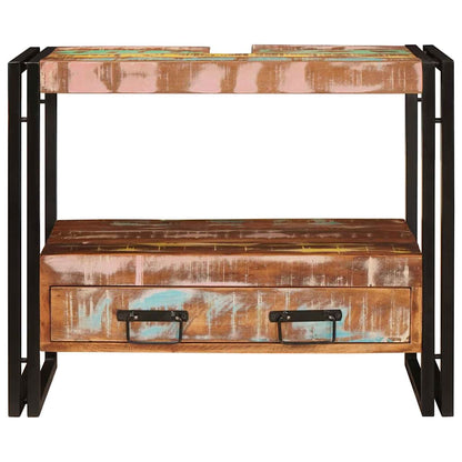 Vanity Cabinet Multicolour 71 x 33 x 58 cm Solid Reclaim Wood