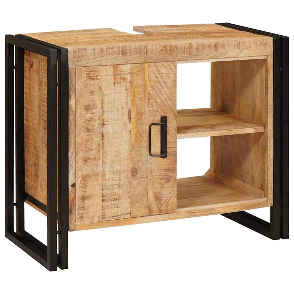 Sink cabinet with Shelf Brown 71 x 33 x 58 cm Solid Mango Wood