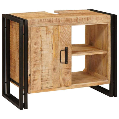 Sink cabinet with Shelf Brown 71 x 33 x 58 cm Solid Mango Wood