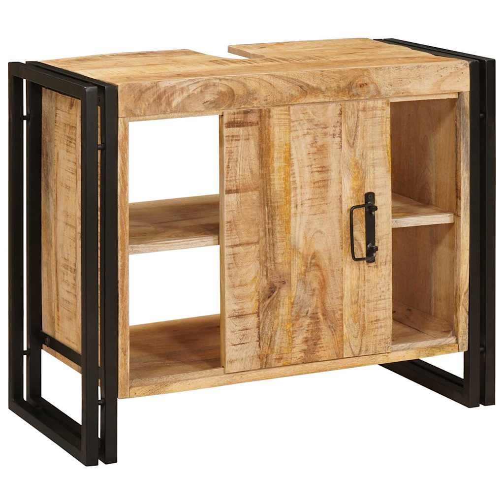 Sink cabinet with Shelf Brown 71 x 33 x 58 cm Solid Mango Wood