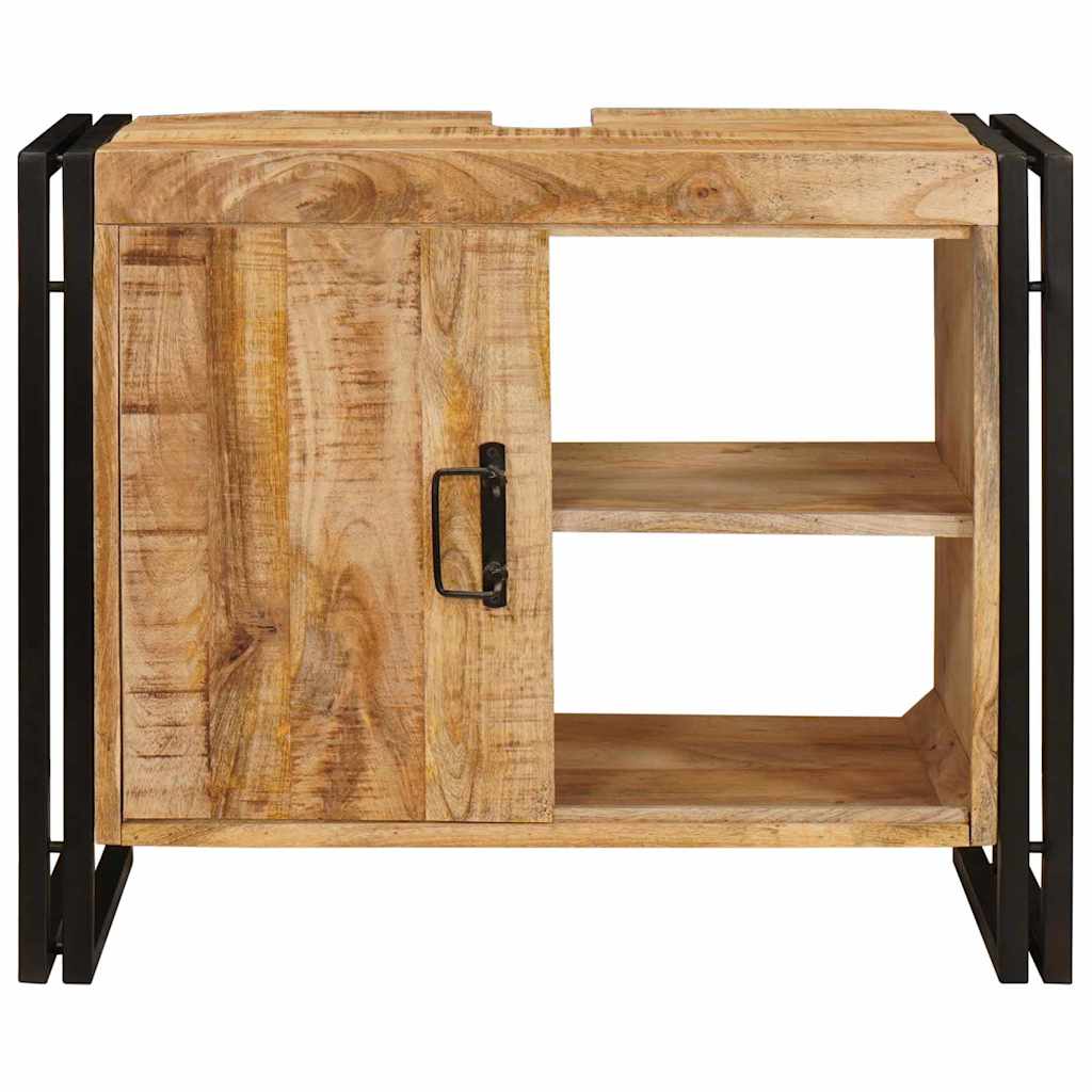 Sink cabinet with Shelf Brown 71 x 33 x 58 cm Solid Mango Wood