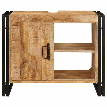 Sink cabinet with Shelf Brown 71 x 33 x 58 cm Solid Mango Wood