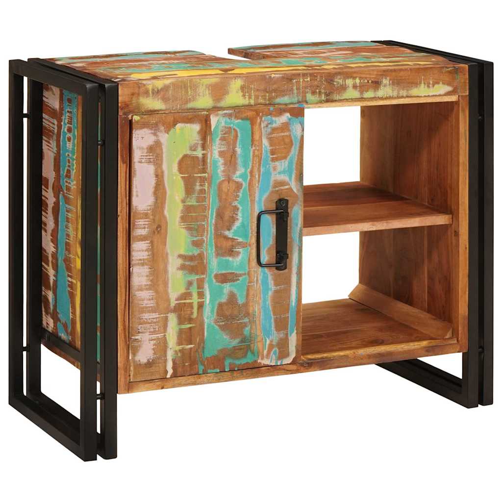 Sink cabinet Multicolour 71 x 33 x 58 cm Solid Reclaim Wood