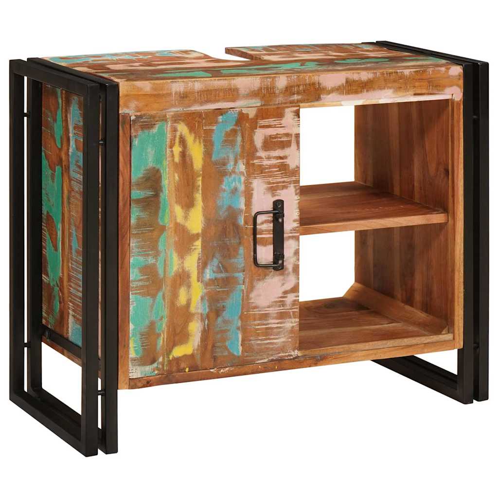 Sink cabinet Multicolour 71 x 33 x 58 cm Solid Reclaim Wood