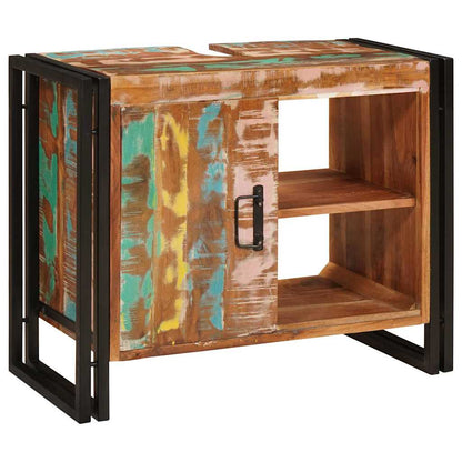 Sink cabinet Multicolour 71 x 33 x 58 cm Solid Reclaim Wood