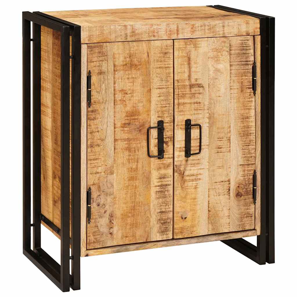 Bedside Cabinet Brown 66 x 35 x 76 cm Soild rough mango wood
