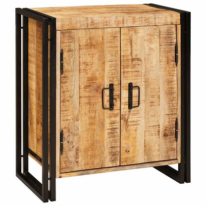 Bedside Cabinet Brown 66 x 35 x 76 cm Soild rough mango wood
