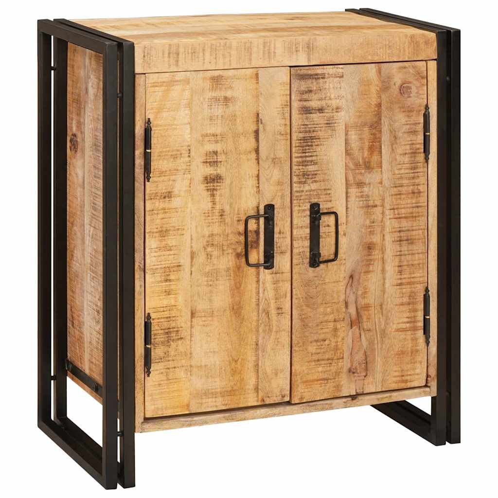 Bedside Cabinet Brown 66 x 35 x 76 cm Soild rough mango wood