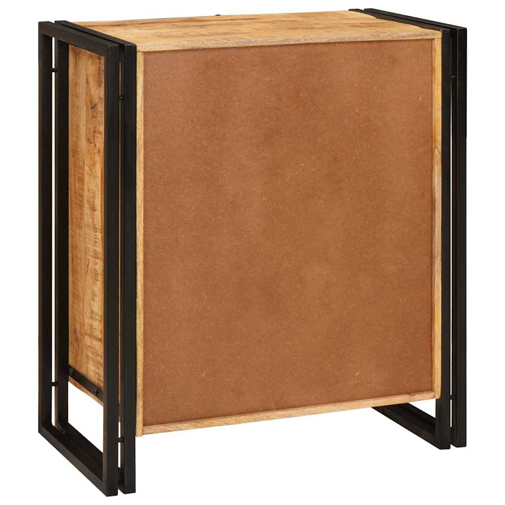 Bedside Cabinet Brown 66 x 35 x 76 cm Soild rough mango wood