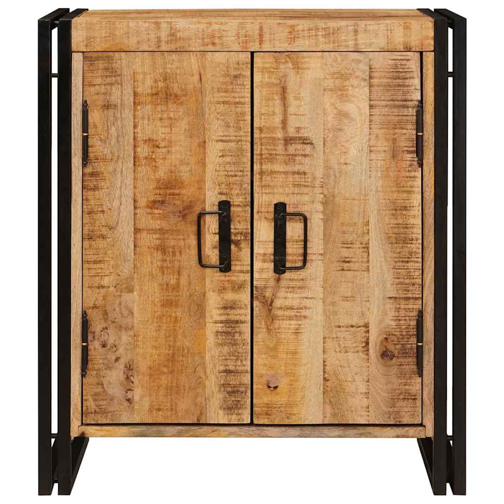 Bedside Cabinet Brown 66 x 35 x 76 cm Soild rough mango wood