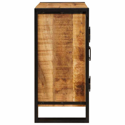 Bedside Cabinet Brown 66 x 35 x 76 cm Soild rough mango wood