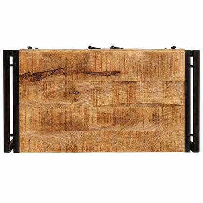 Bedside Cabinet Brown 66 x 35 x 76 cm Soild rough mango wood