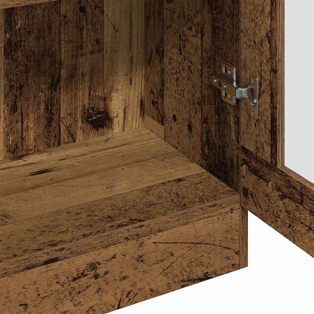 Highboard Old Wood 82.5x30.5x185 cm Engineered Wood