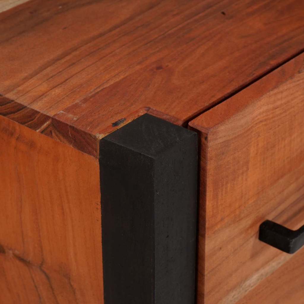 Sideboard 3 pcs Brown 110 x 30 x 75 cm Solid Acacia Wood