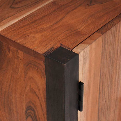 Sideboard 3 pcs Brown 55 x 30 x 75 cm Solid Acacia Wood