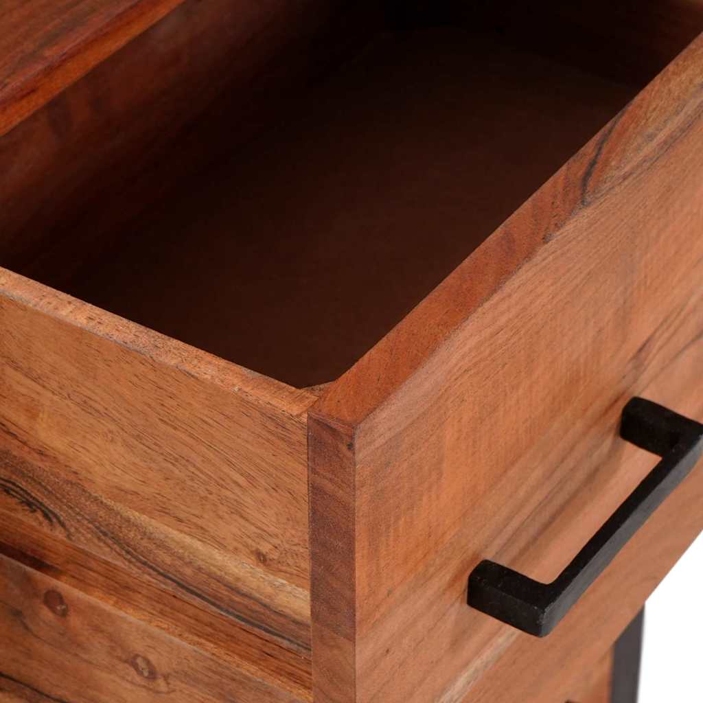 Sideboard 3 pcs Brown 55 x 30 x 75 cm Solid Acacia Wood