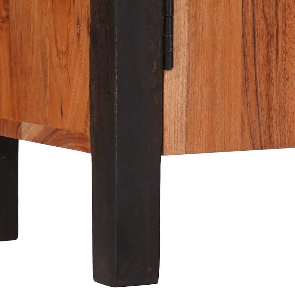 Sideboard 3 pcs Brown 55 x 30 x 75 cm Solid Acacia Wood
