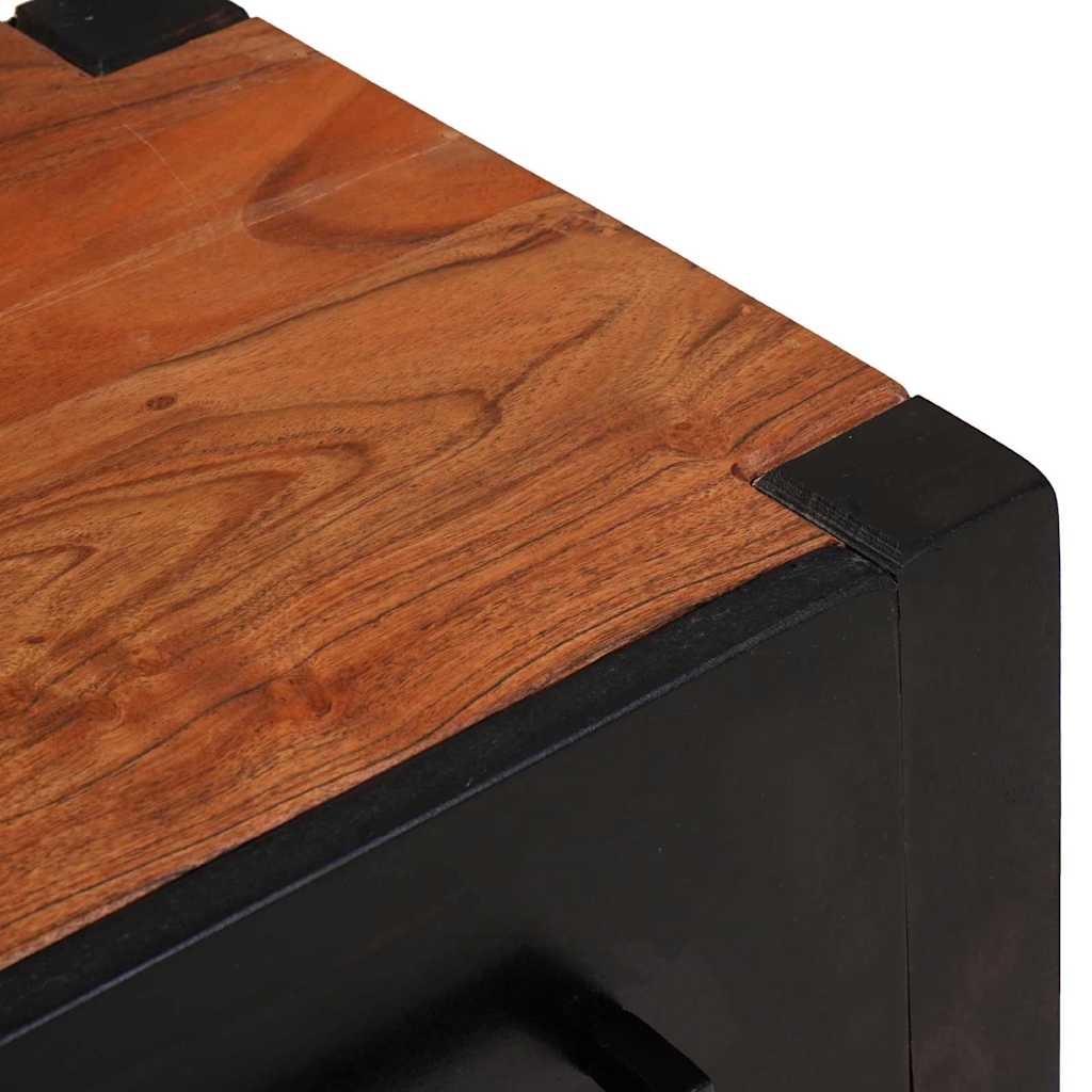 Sideboard 2 pcs Brown 110 x 30 x 75 cm Solid Acacia Wood