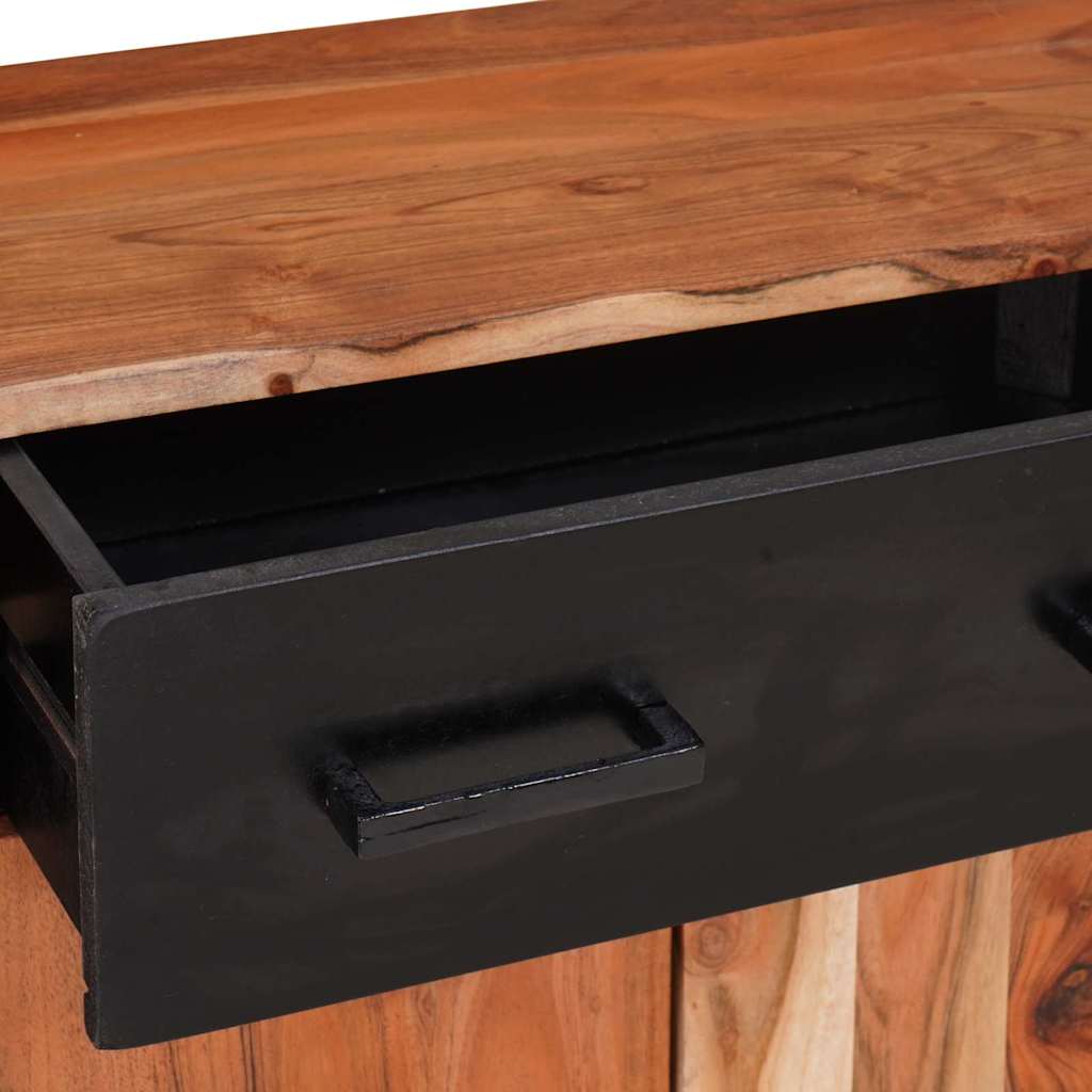 Sideboard 2 pcs Brown 110 x 30 x 75 cm Solid Acacia Wood