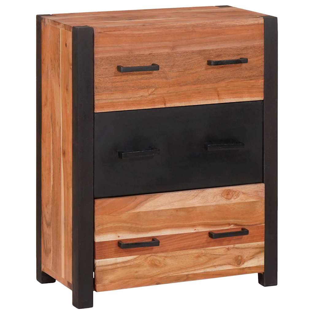 Sideboard 3 pcs Brown 165 x 30 x 75 cm Solid Acacia Wood