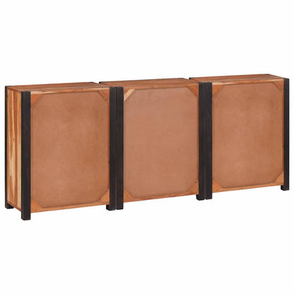 Sideboard 3 pcs Brown 165 x 30 x 75 cm Solid Acacia Wood