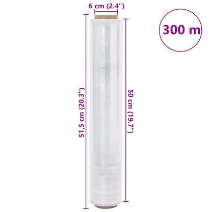 Stretch Film 2 pcs Transparent 23 μm 50 cm x 300 m