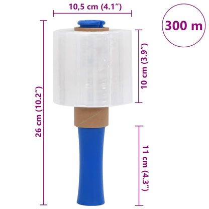 Stretch Films 10 pcs Transparent 23 µm 10 cm x 300 m