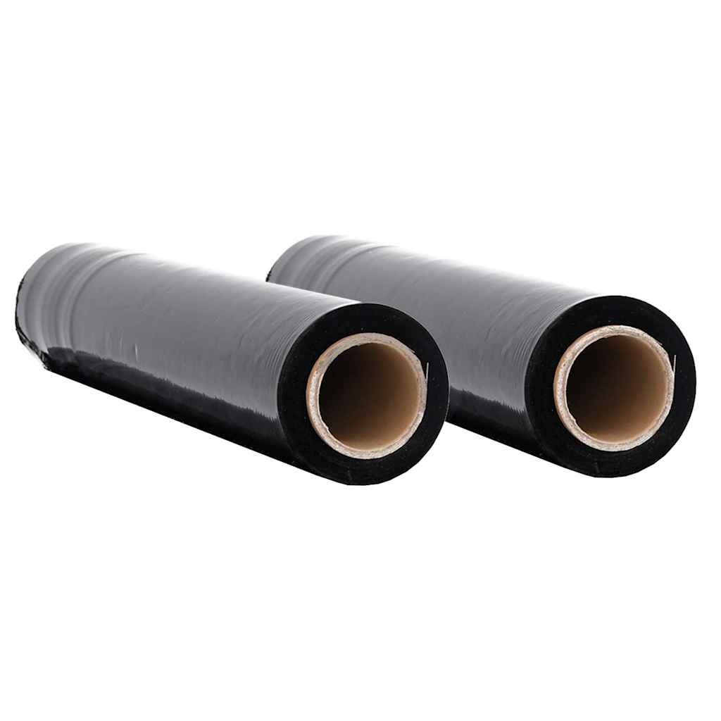Stretch Film 2 pcs Black 20 μm 50 cm x 150 m