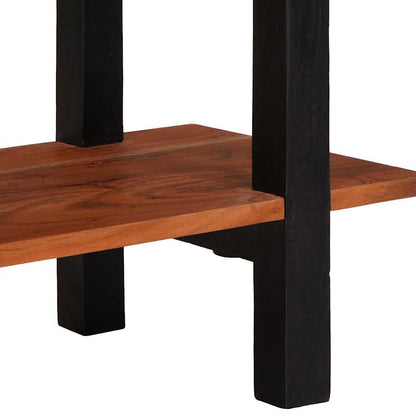 Console Table with Drawer Brown and Black 110 x 30 x 75 cm