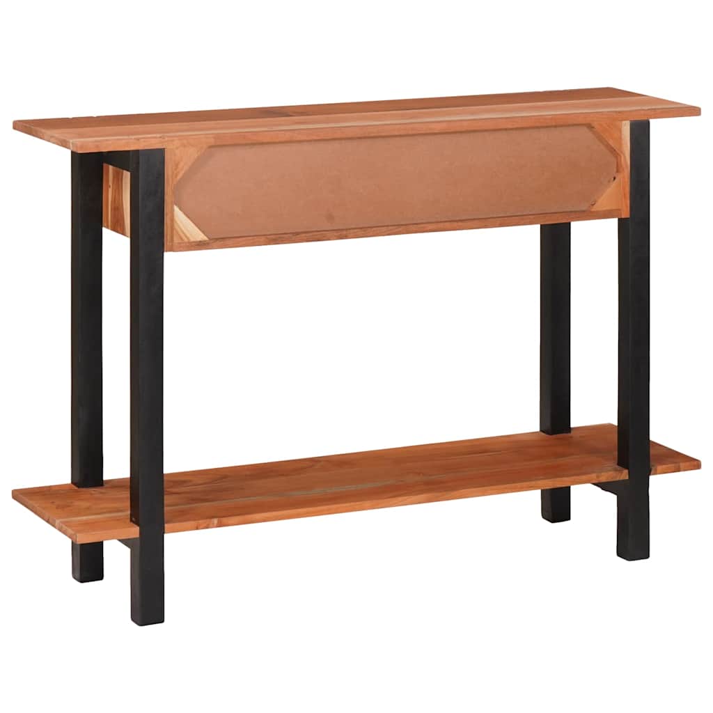 Console Table with Drawer Brown and Black 110 x 30 x 75 cm