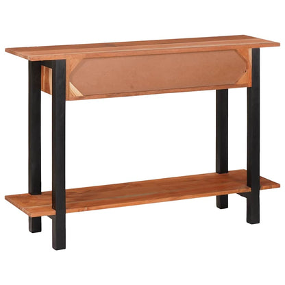 Console Table with Drawer Brown and Black 110 x 30 x 75 cm