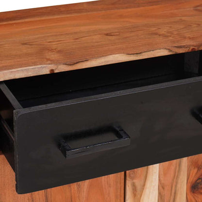 Sideboard with Drawer Brown 55 x 30 x 75 cm Solid Acacia Wood